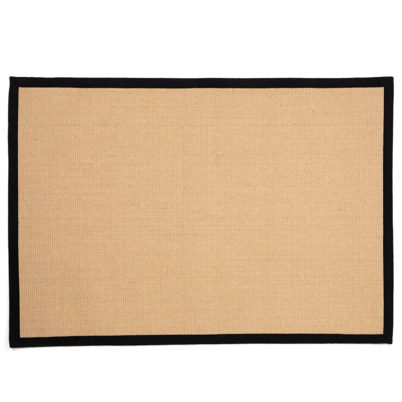Image of Esselle Swinton Sisal Jute Boucle 120x170cm Black Rug Black unisex 120x170cm