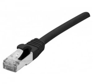 image of Patch Cord RJ45 CAT.6 S/FTP Black - 0.15 M Full Copper