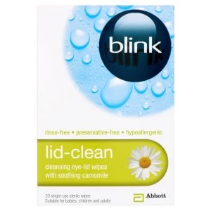 image of Blink Lid-Clean Sterile Wipes - 20 Wipes