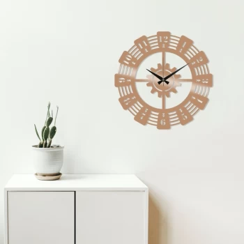 image of Metal Wall Clock 22 - Copper Copper Decorative Metal Wall Clock