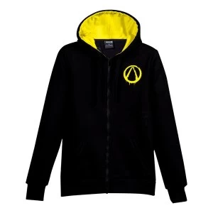 Image of Borderlands - Vault Hunter Destroyed Mens Large Custom Full Length Hoodie - Black/Yellow