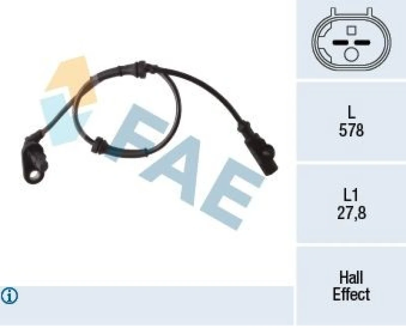 Image of FAE ABS sensor FAE 78276