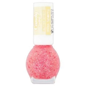 image of Miss Sporty Glitter Nail Polish Top Coat Lolli Pink 005 Pink