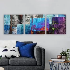 Image of P1094252 Multicolor Decorative Canvas Painting (3 Pieces)