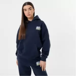 image of Jack Wills Stacked Graphic Hoodie - Blue