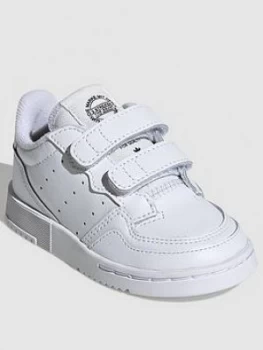Image of Adidas Originals Supercourt Tab Fastening Infant Trainers - White