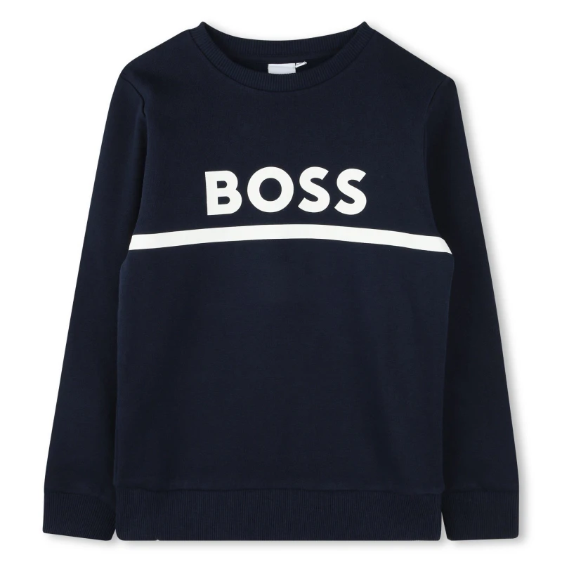 Image of Boss Logo Sweatshirt Infants - Blue Blue One Size