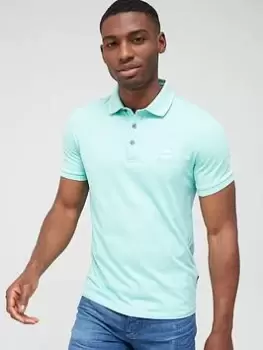 image of BOSS Passenger Polo Shirt - Light Green, Light Green Size M Men