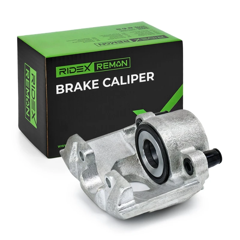 Image of RIDEX REMAN 78B0639R Brake caliper Front Axle, without holder Grey Cast Iron, Cast Iron Brake Caliper (78)
