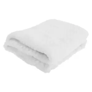 image of Baby Boys/Girls Supersoft Waffle Textured Blanket (75 x 90cm) (White)