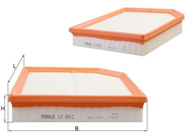 Image of Air filter MAHLE LX 4912