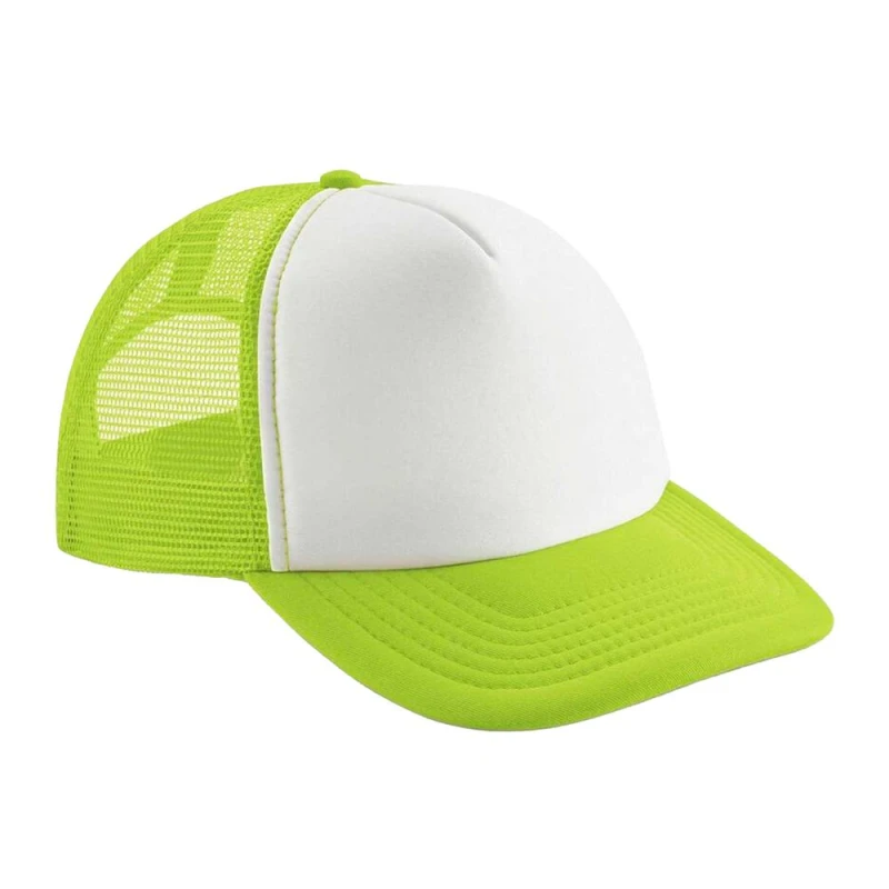Image of Beechfield Mens Vintage Snapback Trucker Cap in Light Green Light Green Male One Size
