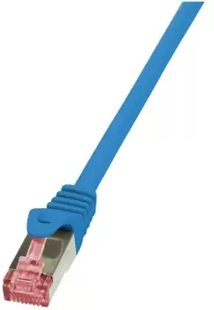 image of LogiLink Cat.6 S/FTP, 1m networking cable Blue Cat6 S/FTP (S-STP)