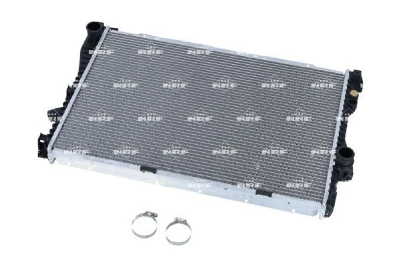 Image of NRF 55323 Engine radiator EASY FIT Brazed cooling fins, Aluminium, with mounting parts Aluminium Radiator,engine cooling (470)