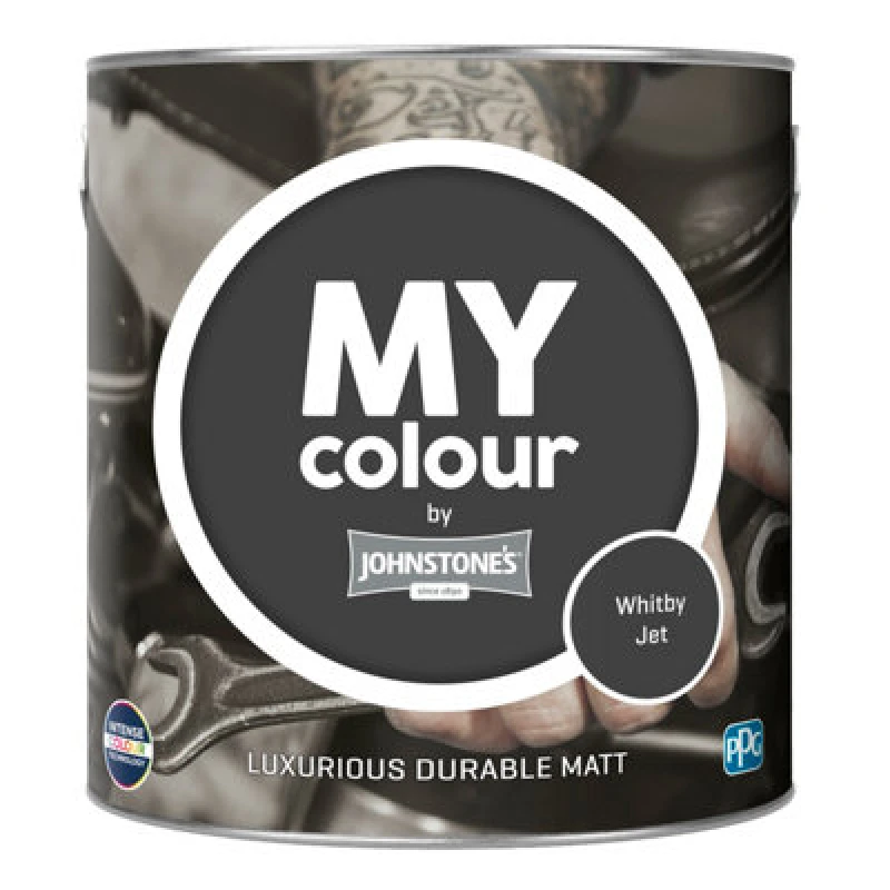 Image of Johnstone's My Colour Durable Matt Paint Whitby Jet - 2.5L