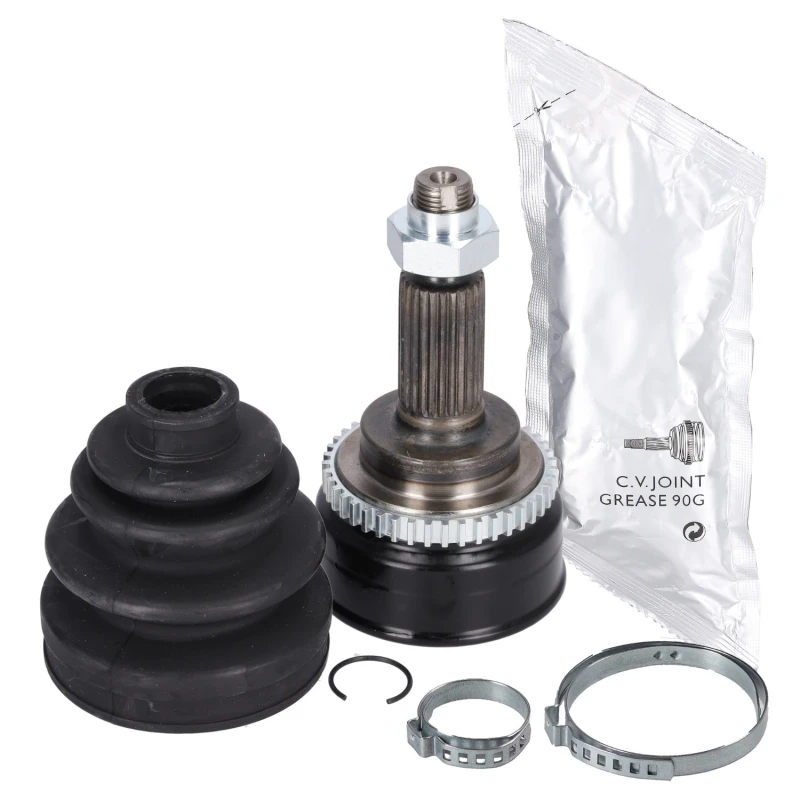Image of FEBI BILSTEIN 185143 CV Joint Wheel Side, with nut, with grease Joint Kit,drive shaft (5)