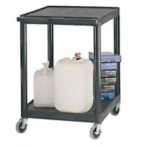 Image of GPC Shelf Trolley Black Lifting Capacity Per Shelf: 75kg 458mm x 840mm x 610mm