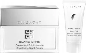 image of Givenchy Blanc Divin Brightening Night Cream & Moon Elixir Night Serum 50ml & 4ml