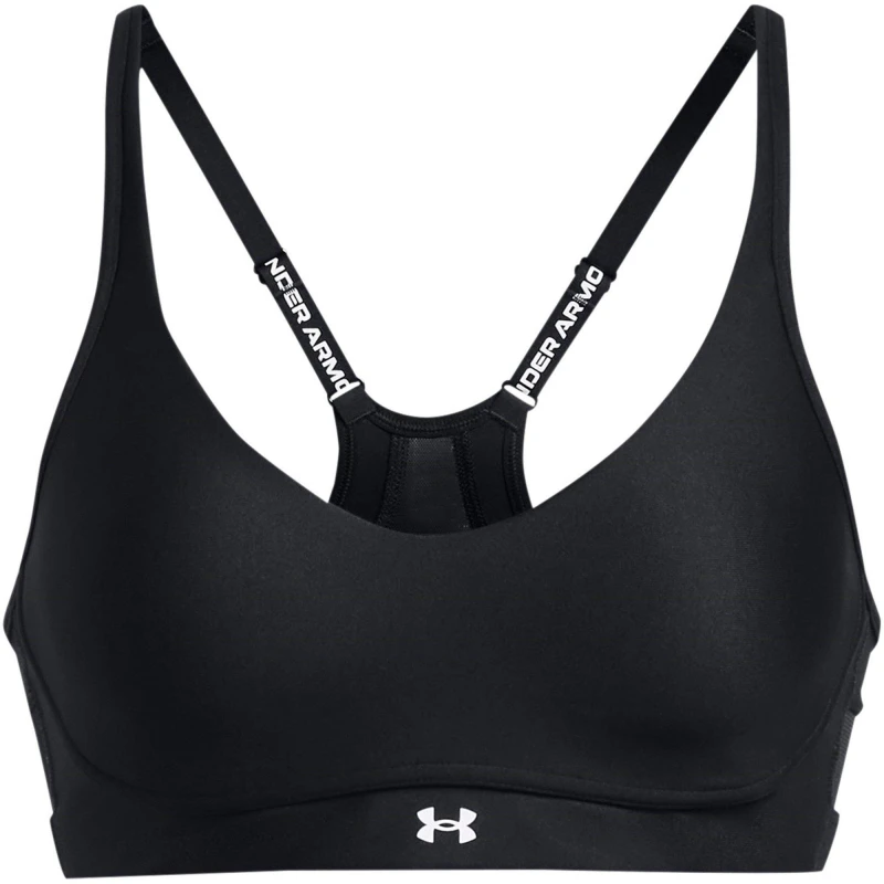 Image of Under Armour Womens Infinity Low Impact Sports Bra Black/White female 12 (M)