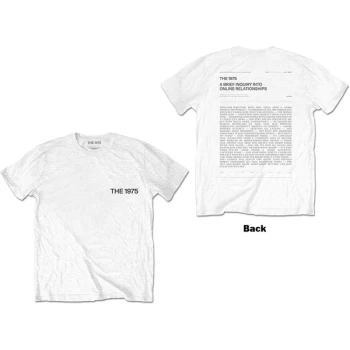 Image of The 1975 - A Brief Inquiry Unisex Large T-Shirt - White