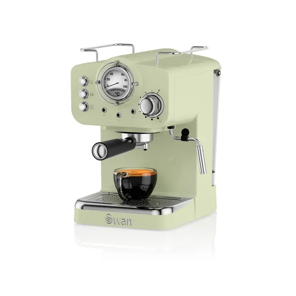 Swan Retro Pump Espresso SK22110GN Coffee Machine - Green 5055322531218