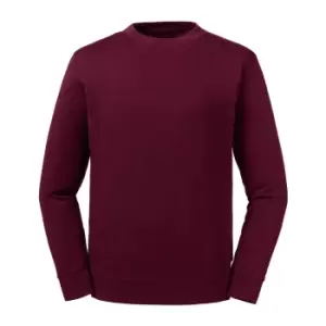 Image of Russell Unisex Adult Reversible Organic Sweatshirt (XS) (Burgundy)