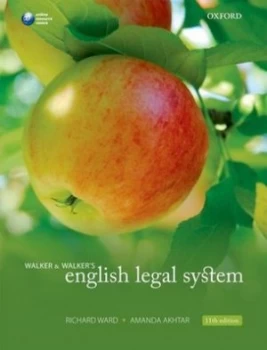 Image of Walker and Walkers English Legal System by Richard Ward Paperback
