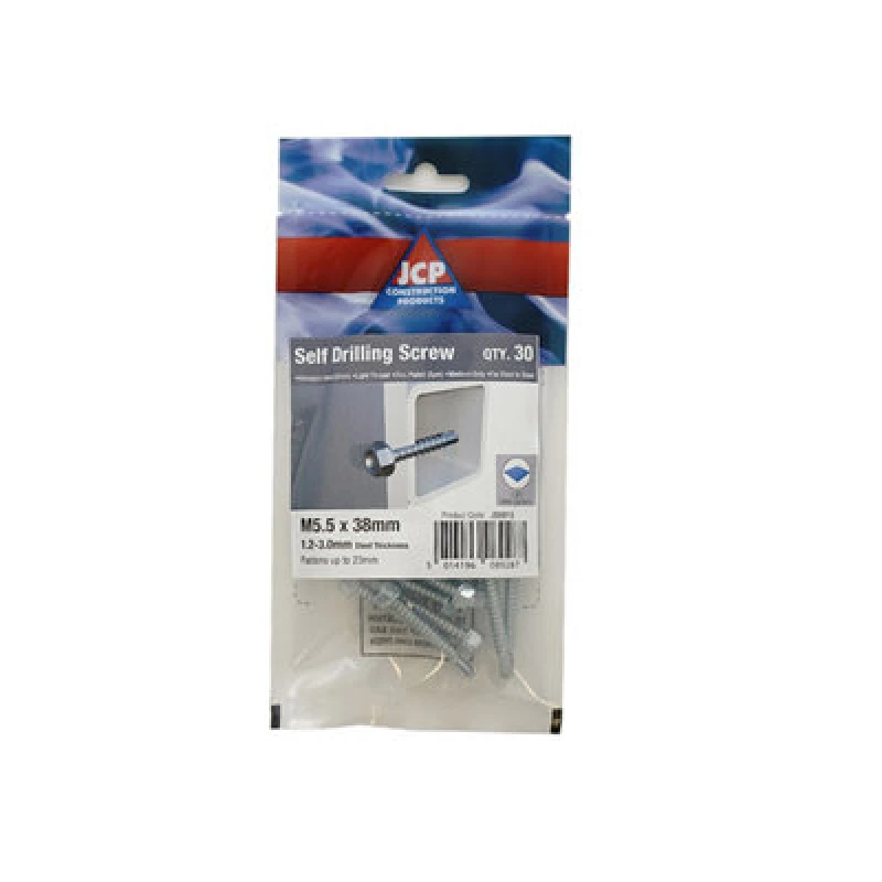 Image of Jcp Fixings Metalfix Self-Drilling Screws 5.5 X 25mm - Fjjbmfl55025 - Perfect For Light Sections - Box Of 150