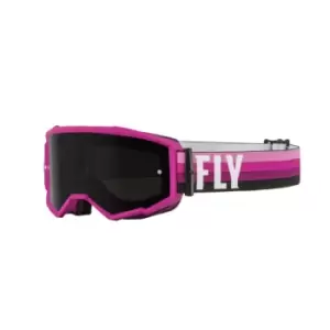 image of FLY Racing Zone Goggle Pink Black W Dark Smoke Lens