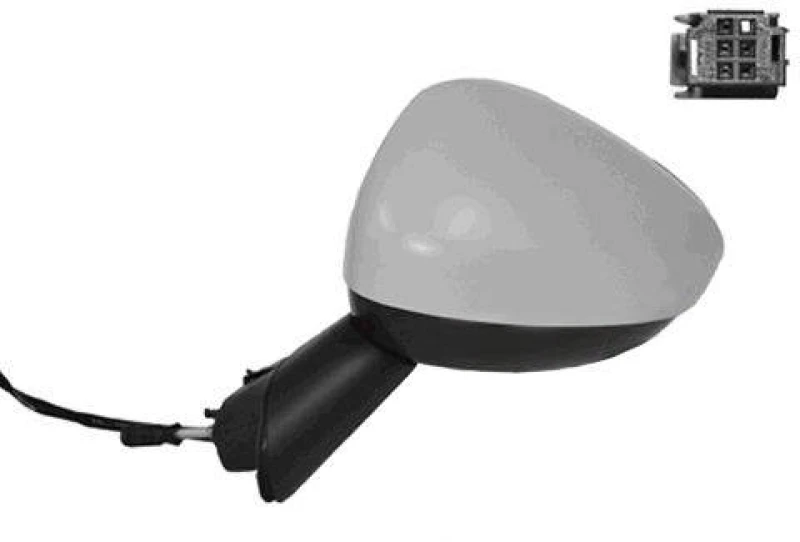 Image of VAN WEZEL 0929807 Wing mirror * HAGUS * Left, Unheated Outside Mirror (50)