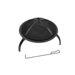 Image of Kingfisher Outdoor Garden Patio Firepit With Mesh Lid