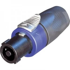 Image of Neutrik NL4FX Audio jack Plug, straight Number of pins: 4 Black, Silver, Blue