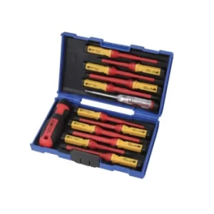 image of Faithfull Interchangeable VDE Screwdriver Set, 13 Piece