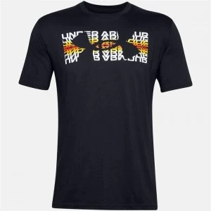 Image of Urban Armor Gear Ripple Logo T Shirt Mens - Black