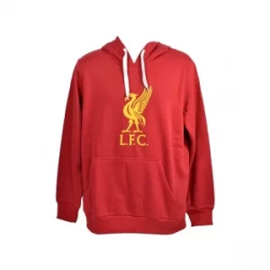 Image of L Liverpool Crest 240g Hoody Red