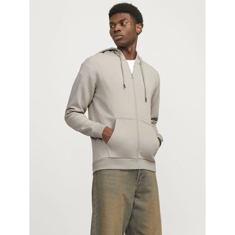 Image of jack & jones Zip-Up Hoodie beige Polyester M
