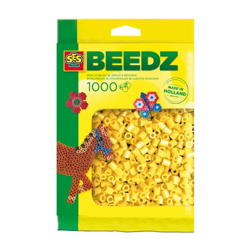 Image of SES Creative Iron on beads 1000 yellow Multi unisex One Size