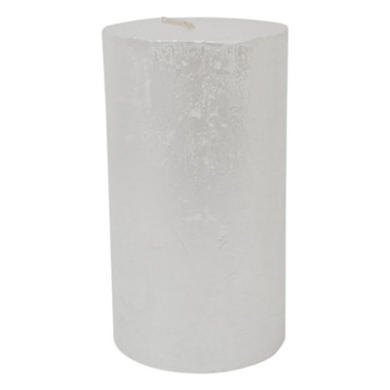 Image of Buttercup Farm Libra Rustica Pillar Candle - Paraffin - L7 X W7 X H12cm - Pearl/white