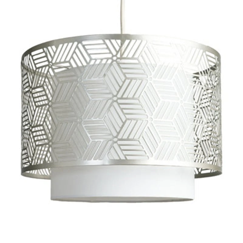 Image of ValueLights Grey Ceiling Pendant Shade Grey