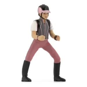 Image of PAPO Horse and Ponies Young Trendy Riding Girl Toy Figure, Three Years or Above, Multi-colour (52007)
