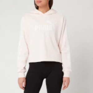 Puma Womens Ampliified Cropped Hoody - Rosewater - XS - Pink