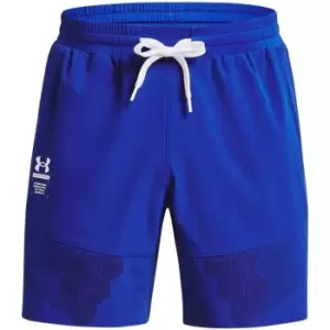 image of Under Armour Armour Armourprint Woven Shorts Mens - Blue