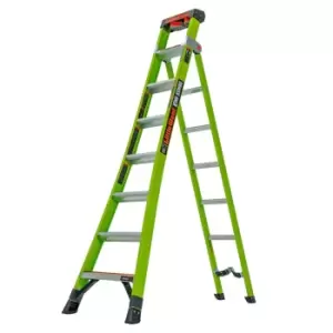 image of 8 Tread King Kombo Fibreglass Industrial Step And Ladder