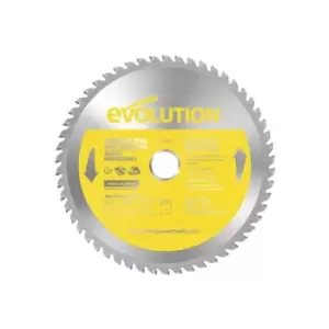 image of Evolution Stainless Steel Cutting Circular Saw Blade 210 x 25.4mm x 54T