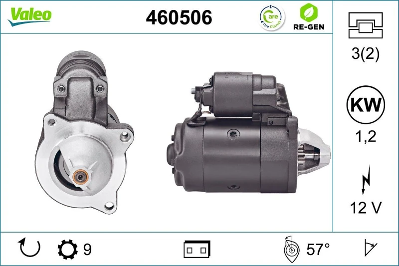 Image of Starter motor VALEO 460506