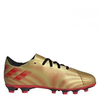 Image of adidas Nemeziz Messi .4 Childrens FG Football Boots - GoldMet/Scarlet
