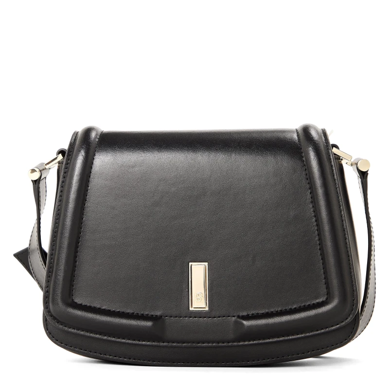 Image of Boss Womens Ariell Saddle Bag, Luxurious Cow Skin Handbag Black female One Size