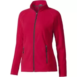 Image of Elevate Womens/Ladies Rixford Full Zip Polyfleece (M) (Red)