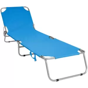 image of Charles Bentley Folding Sunlounger Teal