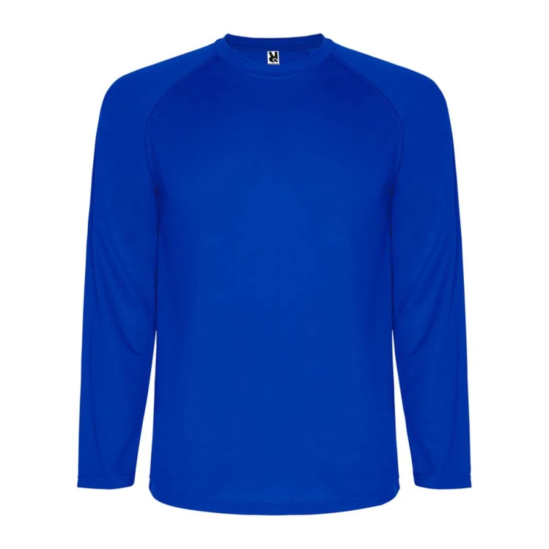 Image of ROLY ROLY Men Montecarlo Long-Sleeved Sports T-Shirt in Blue Size: Medium Blue M Male 5063574791182